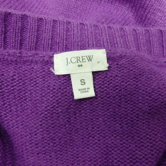 J. Crew Purple Alpaca Blend Warm Cozy Pullover Sweater - Picture 6 of 8